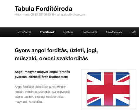 angolról magyar fordítás